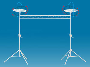 Odyssey Cases LTMTS10HPROWHT 10" Halo Mobile Lighting Crank Truss System - White