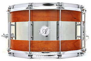 Acoutin Ply Cherry/Polished Stainless Steel Snare Drum 14x8