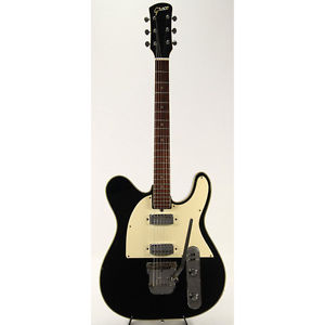 Vintage 1968 Greco KF-190 Black Electric Guitar [EX] w/ Soft Case made in Japan