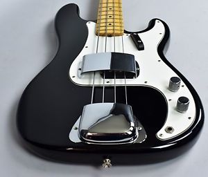 1973 Fender Precision Vintage American Electric Bass Guitar Black Finish w/OHSC