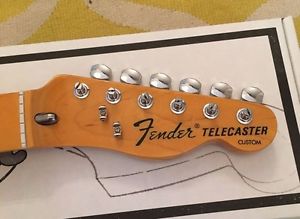 Fender American Vintage 72 Custom Telecaster Neck + Tuners USA Nitro Maple Tele