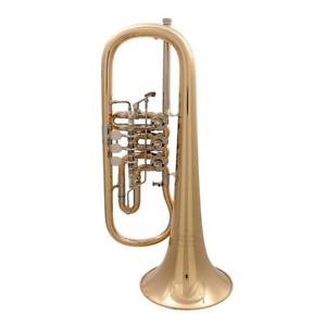 Miraphone 24R 1100 A100 Flügelhorn Goldmessing lackiert Aussteller Garantie*