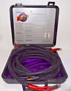 Pair of MONSTER CABLE Z3, 10ft  Precision Audiophile Speaker Cables w/ Hard Case