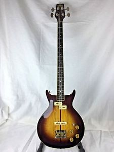 Vintage Washburn Vulture II Bass With Hard Shell Case RARE