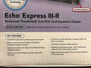 Sonnet Technologies Echo Express III-R  ECHO-EXP3FR, Thunderbolt 2 to PCIe   2U