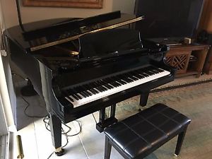 Baby Grand Piano Satin Ebony Wurlitzer Ebony