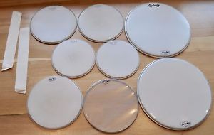 VINTAGE Ludwig Drum Heads ~ 12/14/20/14 ~ Early 1960's "Ringo" Down Beat kit