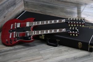 2004 Gibson EDS-1275 Double Neck 12 String Guitar Cherry Red, Case Queen! 