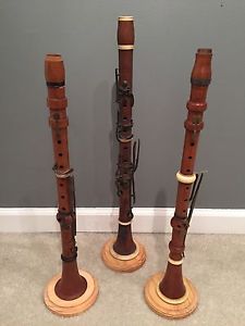 3 Antique Boxwood Clarinet Lot 3 Of 4