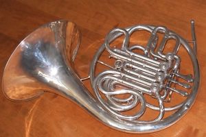 French Horn Conn LTD Elkhart Double Silver plated 1952