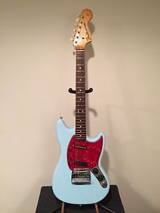 Vintage 1966 Fender Mustang Guitar Refin Sonic Blue w/Case