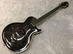 ESP ECLIPSE S-V QUILT Les Paul Guitar Used Rare SUGIZO Model Black Free Shipping