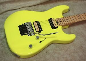 2016 Charvel Pro Mod San Dimas Style 1 HH FR guitar in neon yellow finish