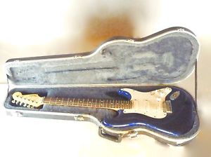 1995 Fender Stratocaster Plus Electric Guitar Blue Burst Lace Sensor w Hard Case