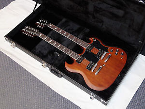 DEAN Gran Sport Double Neck electric GUITAR new w/ CASE - Worn Brown