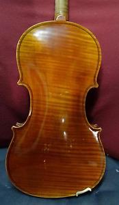 4/4 C.F. Schuster & Sons c. 1900 Violin Old Fine copy of Guarneri 1 Piece Back