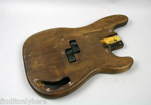 1966 VINTAGE FENDER PRECISION BASS GUITAR BODY ORIGINAL USA P BASS PROJECT