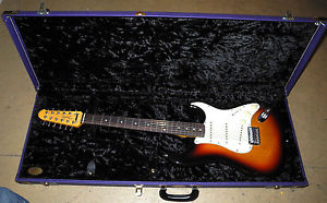 Amazing Fender CIJ 12-String Stratocaster Electric Guitar w/ G&G Case! Sunburst!