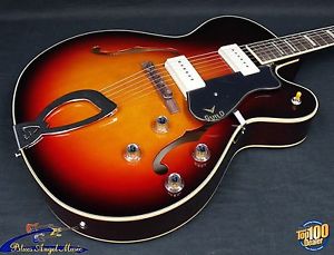 Guild X-175 Manhattan Archtop Hollowbody Electric Guitar w/ HSC, Burst #30556