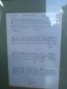 original The Dark Crystal sheet music signed by Trevor Jones