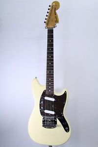 Fender MG69 / Yellow White Electric  Guitar Free Shipping