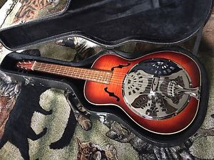 Wechter Scheerhorn 6524F Natural Curly Maple Squareneck Dobro w/ Hard Shell Case