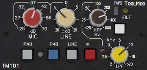 adt audio ToolMod Pro TM101 MIKROFONVORVERSTÄRKER MIC PRE AMP RECORDING MODUL