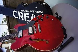 Epiphone Gibson 335 pure Eric Clapton Cream vibe Epiphone case decals a 1 off!