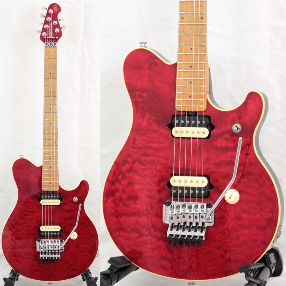 MUSIC MAN EVH Signature Trans Red Electric Guitar w/Hardshell case