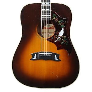VINTAGE 1982 GIBSON DOVE CUSTOM DREADNOUGHT SUNBURST ACOUSTIC GUITAR