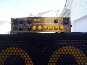 Markbass Tube 800 bass head with a road case