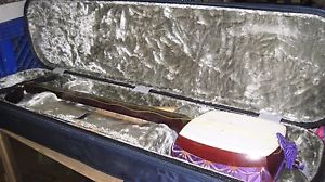 Japan Vintage Shamisen Japanese classic stringed instrument w/case and xtras