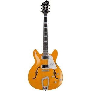 Hagstrom Super Viking Semi-Hollow Flame Maple Electric Guitar - DANDY DANDELION