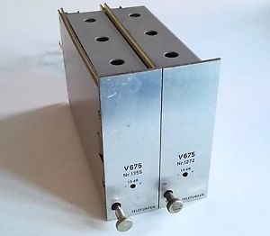 Mega rare! Pair working Telefunken V675 summing amps / mic preamps (V75 heirs)