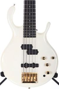 1990 Pedulla MVP-5 5 String Bass Guitar White Neck Thru