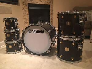 6 Yamaha Maple Custom Drums 8x8, 8x10, 8x12, 13x15, 14x16, and a 16x20 kick.