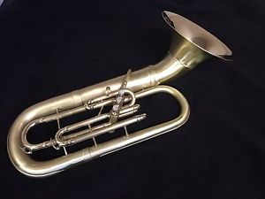 Reynolds RMC Cleveland 3 Valve Brushed Satin Brass Bb Baritone w/Detachable Bell