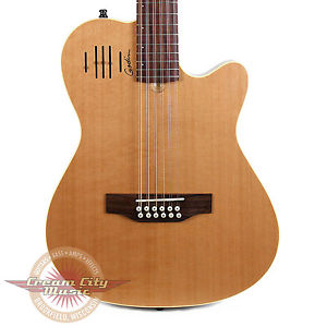 Brand New Godin A12 12 String Acoustic Electric Thinline Guitar Natural B Stock
