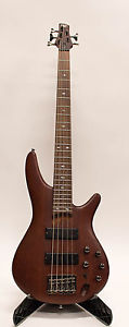 Ibanez SR505 5 String Electric Bass Guitar in Brown with Extra Saddles