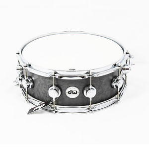 DW Exotic Snare 14" x 5,5" Natural Satin Over Dyed Grey Birds Eye