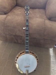 CUSTOM 5 STRING GOLD PLATED BANJO
