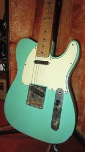 Vintage 1967 Fender Telecaster Surf Green Maple Cap