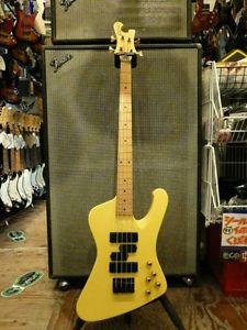 EDWARDS E-AC-90 Yellow Electric Bass Guitar Free Shipping from JAPAN