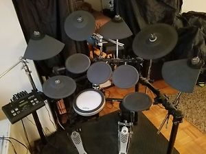 YAMAHA DTX522K complete gig bundle w/ extra pads cymbals PLUS amp throne & cans