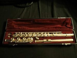 Yamaha YFL-481 II 925 Silver Open Hole Flute B Foot W/ Case