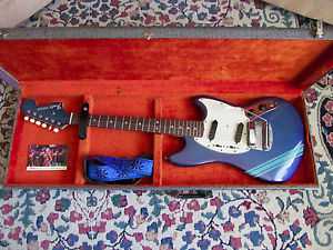 1969 Fender Mustang Competition Burgundy Blue with Hard case