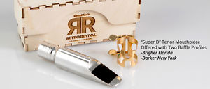 FLA DBL. RING RETRO-REVIVAL  SUPER D TENOR SAX MPC RHODIUM 7* FLA DIVINE REPLICA