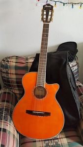 Ibanez AEG20II Flamed Sycamore Top Cutaway Acoustic-Electric Guitar NWOT + MORE