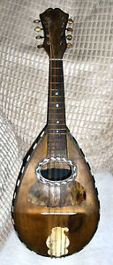 Antique Italian Bowl Shaped Mandolin  ALLIEVI DI VINACCIA - Michele Arano 1898