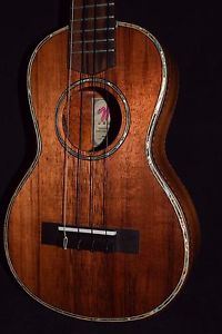 All Koa Concert with Abalone Shell Inlay